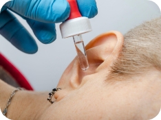 Locating the hole in the eardrum